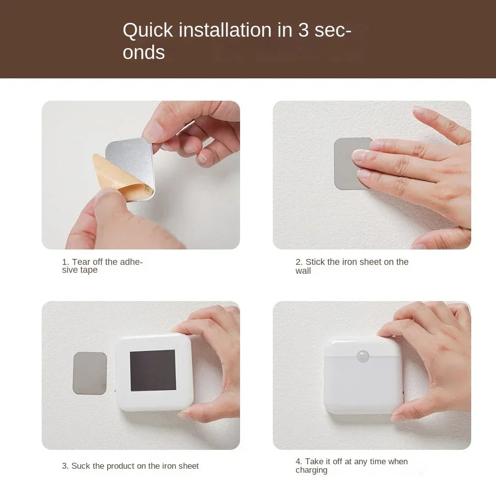 Premium Motion Sensor LED Night Light | Wireless Magnetic Mount | Dual-Tone Ambient Glow | USB Rechargeable